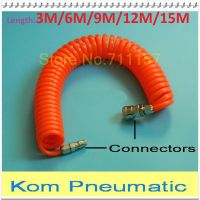 PU 8mm x 5mm Polyurethane Air Compressor Hose Tube Flexible Air Tool With Connector PU0805 Spring Spiral Pipe 8*5 080050030 Hand Tool Parts Accessorie