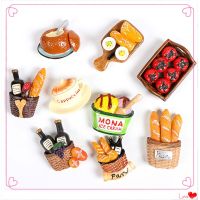 Funny Food Refrigerator Mgnetic Stick Egg Bread Stickers Message Post Fridge Magnets Home Decor