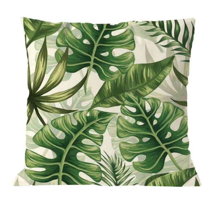 8pcs-plant-cushion-cover-tropic-tree-green-throw-pillow-cover-palm-leaf-decorative-pillows-flower-cushion-cover-45x45cm