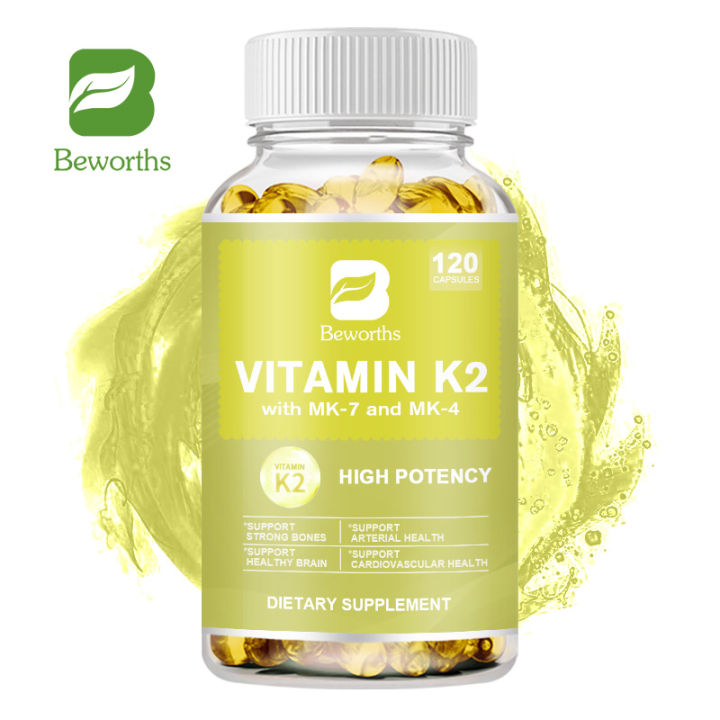 Vitamin K2 Capsules with MK7 and MK4 To Support Healthy Bones