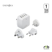 Energea หัวชาร์จ 4 USB รุ่น Travel World 6.8A - White