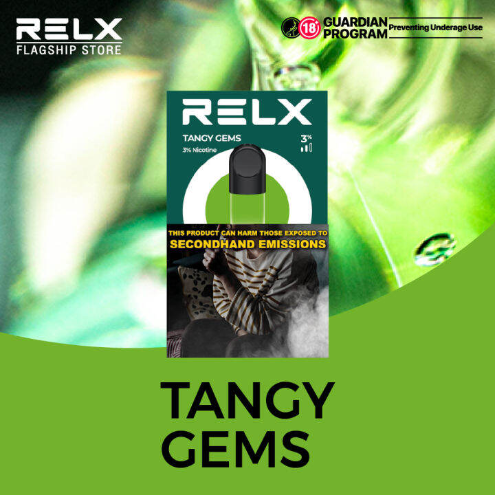 RELX Pod Pro 1 Pod Pack Tangy Gems 30mg/g GHW (Vape Juice) Lazada PH