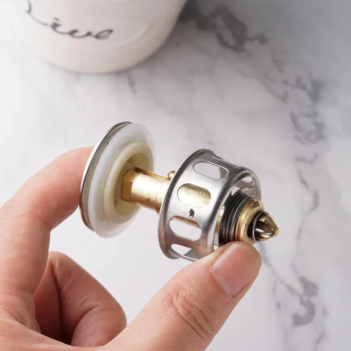 Bounce Drain Filter Drain Plug Washbasin Stainless Up Stopper Drain