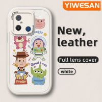 YIWESAN เคสสำหรับ Xiaomi Redmi 12C POCO C55 POCO เคส M5s ลายการ์ตูนตุ๊กตานักบินอวกาศแบบดีไซน์ใหม่ใหม่โทรศัพท์ดีไซน์ด้านข้างเป็นหนังดีไซน์ใหม่ Lensa Kontak ฝาครอบกล้องแบบบางปกป้องเคสกันกระแทก