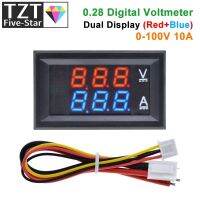 【hot】♕☫  TZT 0-100V 10A Digital Voltmeter Ammeter Display Voltage Detector Current Panel Amp Gauge 0.28