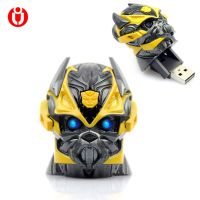 NEW LED Flash bumblebee USB Flash Drive 4GB 8GB 16GB 32GB 64gb USB Memory Stick Pen/Thumb/Car Flash Drives pendrive memory gift