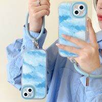 ซองใส่โทรศัพท์วงแหวนหมึกสีน้ำเงินสำหรับ iPhone13 กรอบใสเคสโทรศัพท์สำหรับ iPhone12 ซิลิโคนรวมทุกอย่างเคสโทรศัพท์สำหรับ iPhone11/x/xr/xsmax