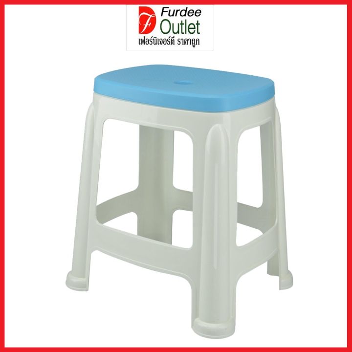 furdee-outlet-เก้าอี้พลาสติก-เก้าอี้สตูลเหลี่ยม-สีสวย-แข็งแรง-น้ำหนักเบา