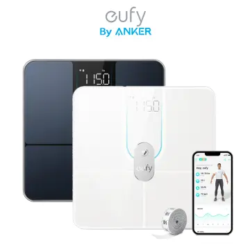eufy by Anker, Smart Scale with Bluetooth, Body Fat Scale, Wireless Digital Bathroom  Scale, 12 Measurements, Weight/Body Fat/BMI, Fitness Body Composition  Analysis, Black/White, lbs/kg/st
