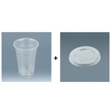 MONGKA 50 sets 450ml (16 oz) Clear disposable Plastic Cups With