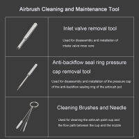 8pcs Professional Airbrush Maintance Repair Cleaning Tools Air Brush Spray Nozzle Sealant Grease Wrench Needles Spray Tools