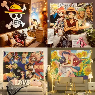 Anime One Piece Luffy Tapestry Wall Hanging Backdrop Party Banner