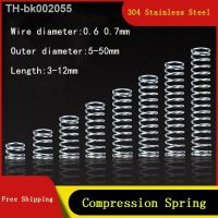 ◆ 10PCS Stainless Steel Compression Spring 304 SUS Compressed Spring Wire Diameter 0.6mm 0.7mm Y-Type Rotor Return Spring