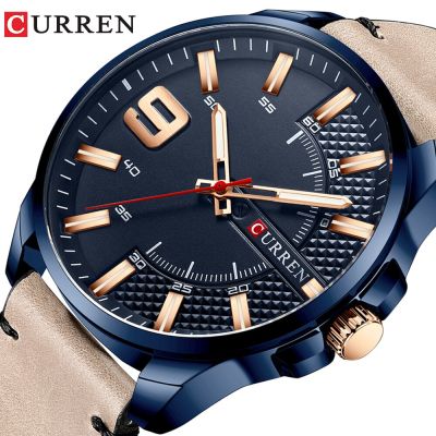 CURREN 8371 Luxury Brand Mens Military Sport Watches Male Clock Analog Quartz Watch Men Casual Leather Wrist Watch Drop Shipping