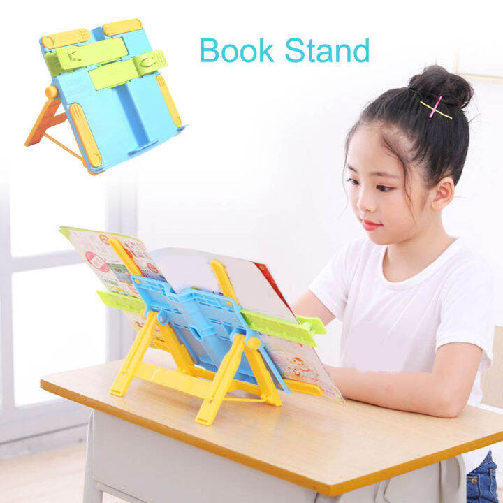 ADJUSTABLE BOOKSHELF READING WRITING BOOK STAND HOLDER PORTABLE ...