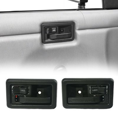 Inside Door Handles Interior Pair Left &amp; Right 55176477AB 55176476AB for 1987-2004 Jeep Wrangler YJ TJ