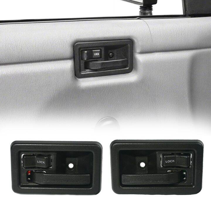 Inside Door Handles Interior Pair Left & Right 55176477AB 55176476AB for  1987-2004 Jeep Wrangler YJ TJ 