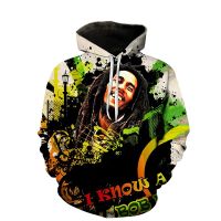 2023 New Arrivals Rasta Fashion Pullover Hoodie Manufacturers Custom Unisex 3D Bob Hoodies