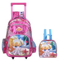 New Design Kids School Bags Sets With Wheel Trolley School Bag Set Luggage School Backpack Set For Boys And Girls