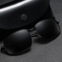 MYT_269 Rectangle Metail Frame Polarized Sunglasses Men Brand Designer Sun Glasses Male Eyewear Driving Oculos De Sol