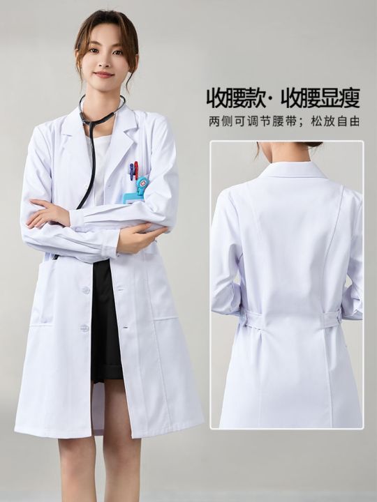 white-coat-womens-summer-thin-short-sleeved-doctor-student-coat-long-sleeved-hospital-laboratory-nurse-overalls