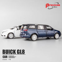 1:32 Buick Gl8mpv รถเพื่อการพาณิชย์หกประตูเปิดรถโลหะผสมรุ่นโลหะจำลองเด็กผู้ชายรถของเล่นเด็ก