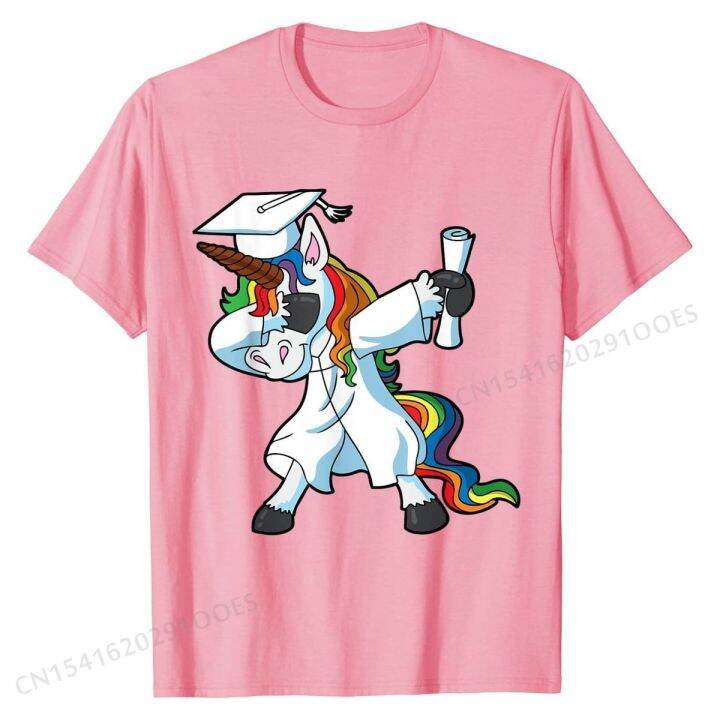 dabbing-unicorn-t-shirt-graduation-2019-shirt-gift-tops-t-shirt-cotton-young-t-shirt-oversized