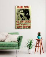 Frank Zappa and Alice Cooper classic rock psychedelic concert Canvas Poster Print Home Wall Painting Decoration (No Frame)