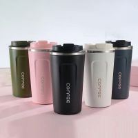 ✆ஐ 380/510ml 304 Stainless Steel Car Thermal Mug Thermos Bottles Insulated Water Tumbler Leak-Proof Travel Thermal Vacuum Flask