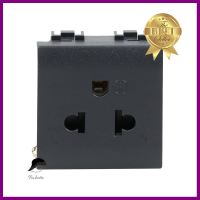 เต้ารับเดี่ยว 3 ขา+ม่านนิรภัย BTICINO AG5025TWT สีเทาด้านSINGLE SOCKET WITH SAFETY SHUTTER BTICINO AG5025TWT 3 PIN MATT GREY **สอบถามเพิ่มเติมได้จ้า**