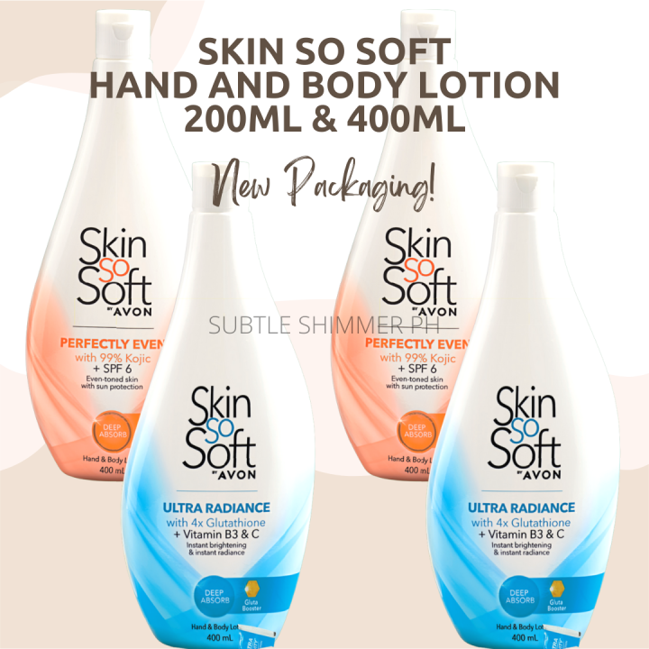 Avon Toiletries ~ NEW PACKAGING! Skin So Soft SSS Ultra Glutathione w ...