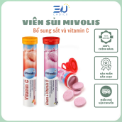 Viên sủi Mivolis Eisen Vitamin C bổ sung Sắt và Vitamin C ống 20 viên nhập khẩu Đức