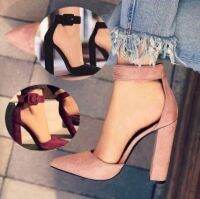 Fashion HENGSONG 6 Color Heeled Shoes Heels Pumps Thick