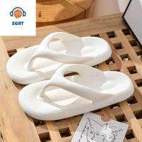 EGRT นุ่มนุ่มๆ ผู้หญิง flip flops อีวีเอ กันน้ำกันน้ำได้ ลำลองแบบสบายๆ แสงสีขาว กลางแจ้ง/ในร่ม