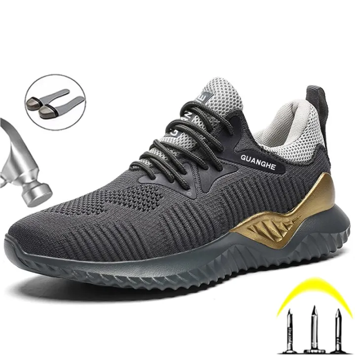 Sport Safety Shoes Men Indestructible Work Shoes Boots Lightweight Work Sneakers Male Steel Toe Shoes Anti Puncture Boots