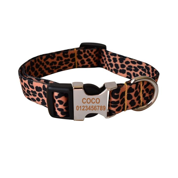 leopard-color-collar-pet-accessories-designe-for-beagle-collars-dog-leash-dogs-beagle-pet-kit-dog-collar-leash-leashes