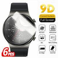 6PCS GT2Pro 9D Curved Hydrogel Soft Film For Huawei Watch GT2 Pro GT 2 42mm 46mm GT2E 2E Smartwatch Screen Protector Not Glass Screen Protectors