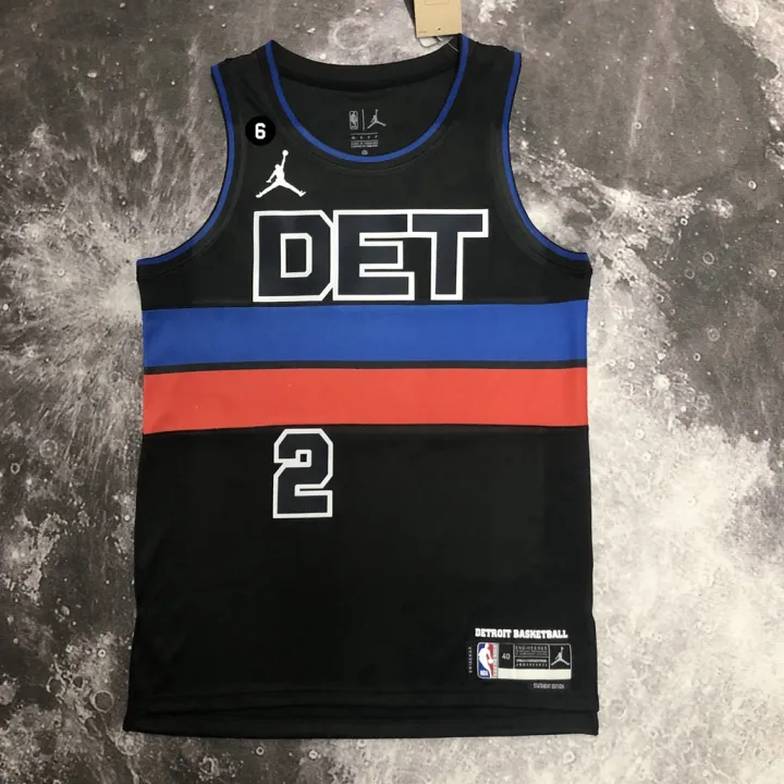 Men's 2023NBA Detroit Pistons Cade Cunningham Black 2023 Statement Edition Swingman Basketball