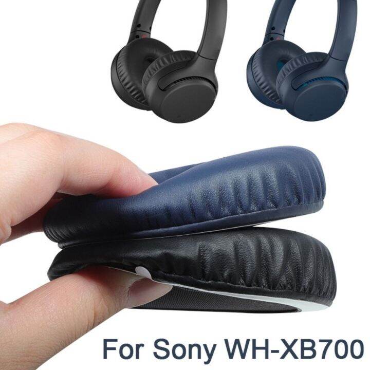 แผ่นรองหูเปลี่ยน1คู่สำหรับหูฟัง-sony-wh-xb700หูฟังฟองน้ำปลอกโฟมอะแดปเตอร์ซ่อมแซมชิ้นส่วนที่ครอบหู