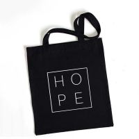 【Lanse store】Eco Reusable Girls Fashion Handbag Black Ladies Shopper Bags Canvas Tote Bag Harajuku Tumblr Graphic Shopping