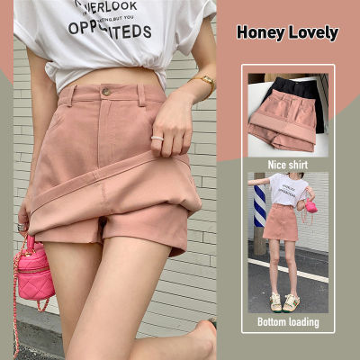 Honey Lovely 95% ผ้าฝ้ายกระโปรงหญิงฤดูร้อน2023ใหม่นักเรียนเครื่องมือลมต่อต้านอบทารกแพคเกจสะโพกเอวสูงกระโปรงกระโปรงคำ HON1241