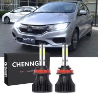 New ชุดแปลงหลอดไฟหน้า Led 6000K H11 สีขาวสว่าง 4 สไลด์ สําหรับ HONDA city t9a 2014-2019 2 ชิ้น