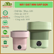 Máy Giặt Gấp Mini Cho Bé Máy Giặt Đồ Mini Gấp Gọn Di Động Vắt Khô Khử