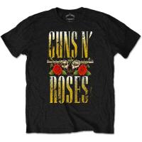 Guns n Roses Big Guns โลโก้ Rock Heavy Metal เสื้อยืดผู้ชาย Unisex