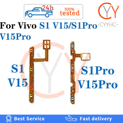 ปุ่มปรับระดับเสียงสวิตช์เปิดปิดปุ่มสายเคเบิ้ลยืดหยุ่นสำหรับ Vivo S1 S1Pro V15 Pro V15Pro อะไหล่สายเคเบิล