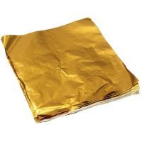 600Pcs Square Sweets Candy Chocolate Lolly Paper Aluminum Foil Wrappers Gold