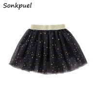 Summer Girls Tutu Skirts Kids Elastic Waist tiskirt Girl Princess Tulle Skirt Stars Printed Mini Skirts Children Clothing