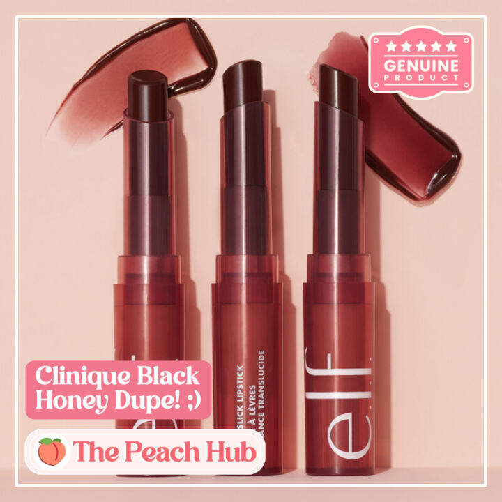 Clinique Black Honey Dupe - Elf Cosmetics Sheer Slick Lipstick in Black ...