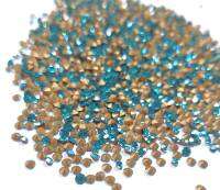 Oktant พลอยคริสตัล พลอยก้นแหลม พลอยกระจก พลอยสีเขียวน้ำทะเล Blue Zircon