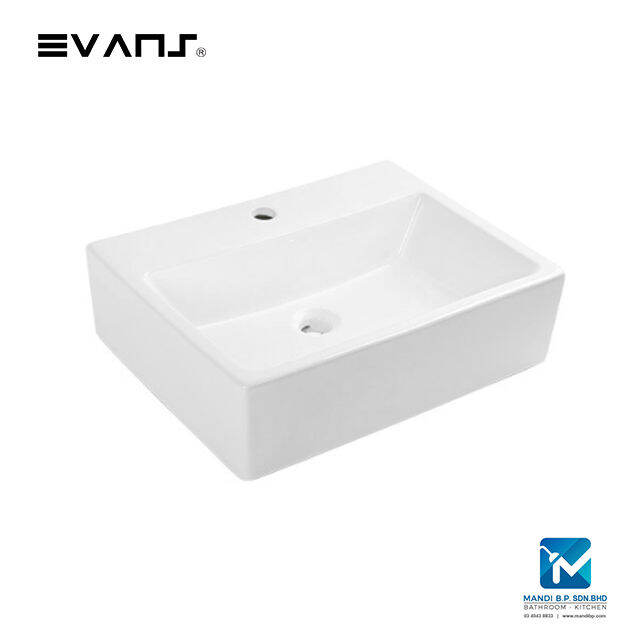 Evans Ceramic Basin Wall Hung or Countertop / Bathroom Basin / Toilet
